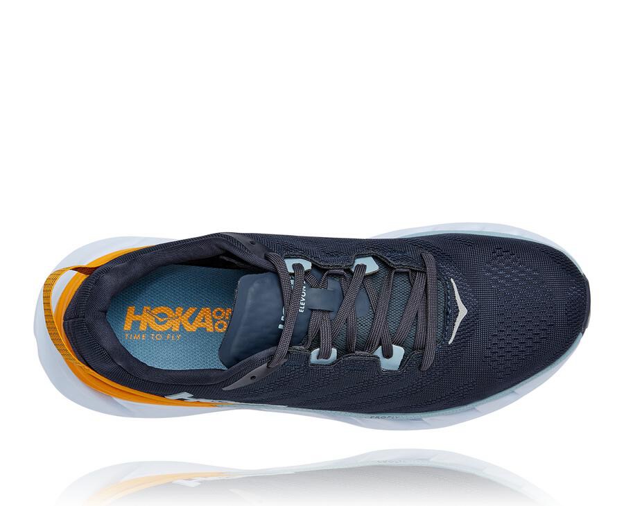 Hoka One One Koşu Ayakkabısı Erkek Lacivert/Beyaz - Elevon 2 - LC4703526